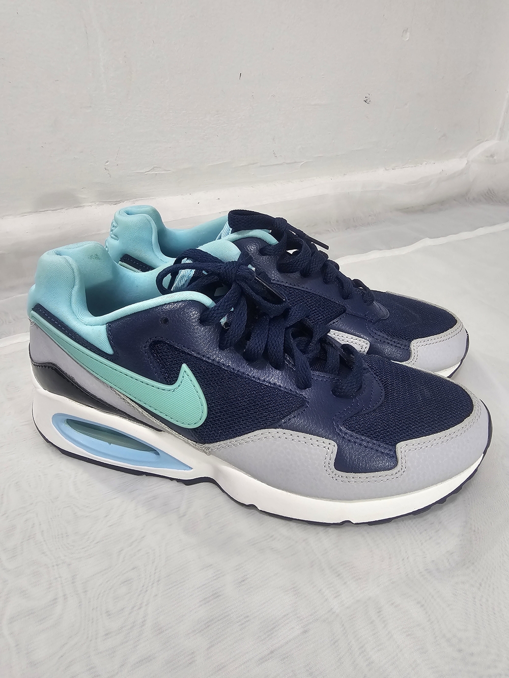 Nike Women’s Air Max Lace-Up Sneakers in Navy and Teal
